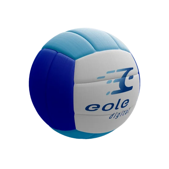 image d'un ballon de volley ball aux couleurs d'éole digital