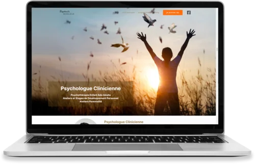 capture d'un pc et smartphone affichant le site vitrine therapie-arras.fr